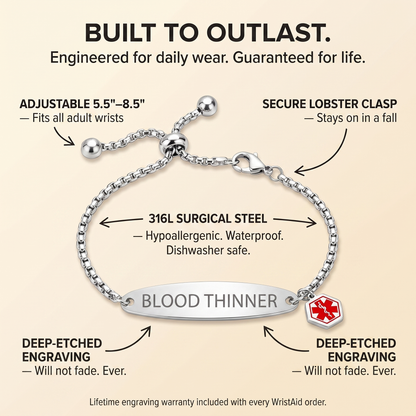 WristAid™ Blood Thinner Bracelet
